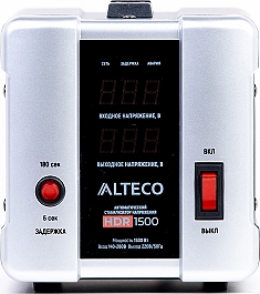 Автоматический стабилизатор напряжения Alteco HDR 1500 вид спереди