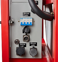 Разъемы электрощита гидравлического стыкового сварочного аппарата для пнд труб Gas Fusion Red-1600 Разъемы электрощита гидравлического стыкового сварочного аппарата для пнд труб Gas Fusion Red-1600